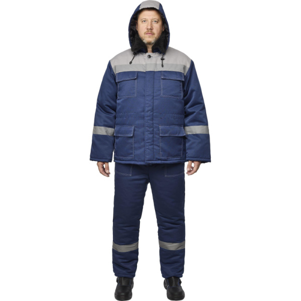 Костюм рабочий зимний муж з35-КБР синий/сер ( 44-46) 182-188 (Арсенал-СП)