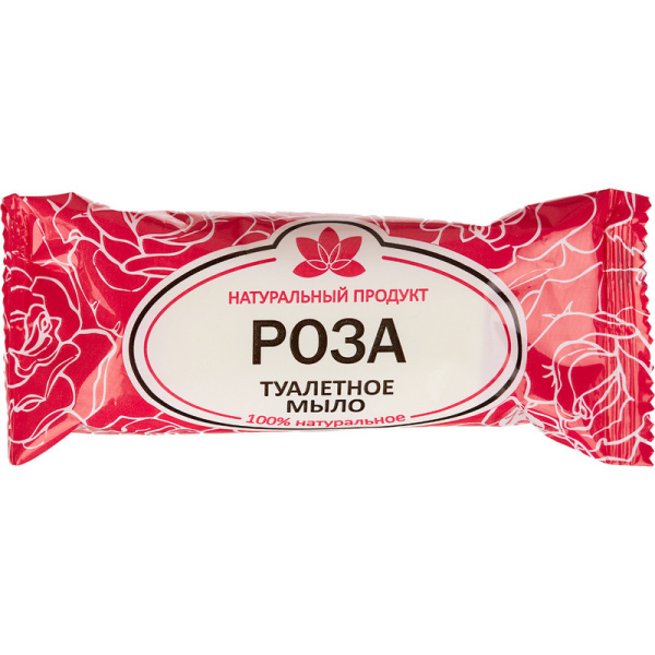 Мыло туалетное 75г Роза