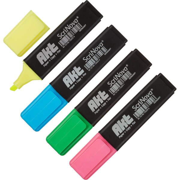 Набор текстовыделителей ScriNova Akt набор 4 цв. 1-5 мм