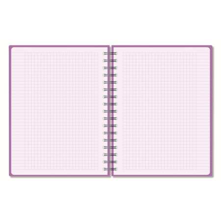 Бизнес-тетрадь А5,96л,кл,спир,пласт,тон.бл. Attache Bright colours Сиренев