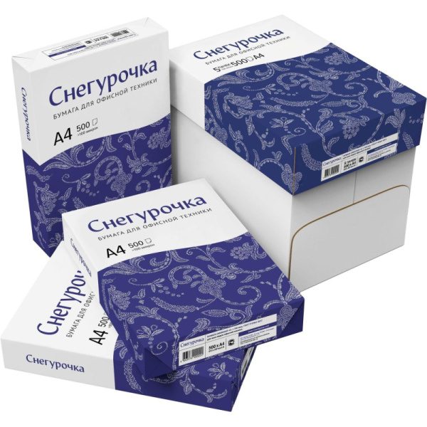 Бумага Снегурочка (А4, марка С, 80 г/кв.м, 500 л) Волга