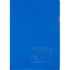 Папка уголок Attache А4 180 мкм, карман для визитки, синий 1/20шт