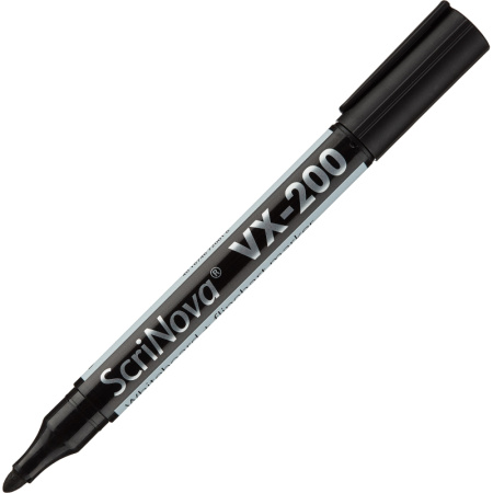 Маркер для белых досок и флипчарт ScriNova VX-200 черный