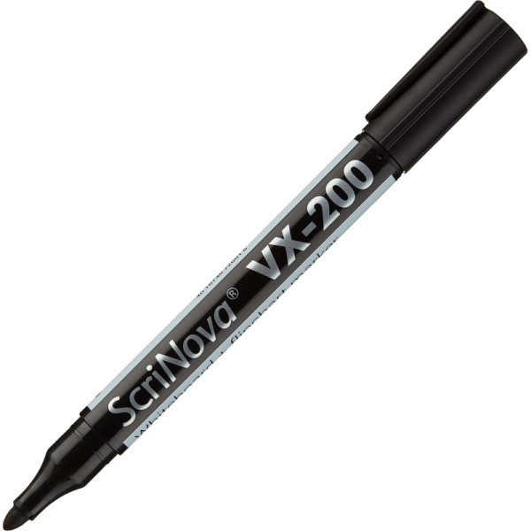 Маркер для белых досок и флипчарт ScriNova VX-200 черный