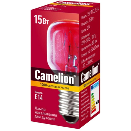 Лампа накаливания для духовок Camelion MIC 15/PT/C