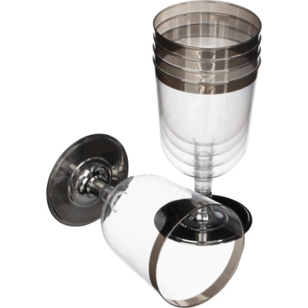 Бокал одноразовый для вина 200мл., прозр. ВИНТАЖ, ПС, 6шт/уп