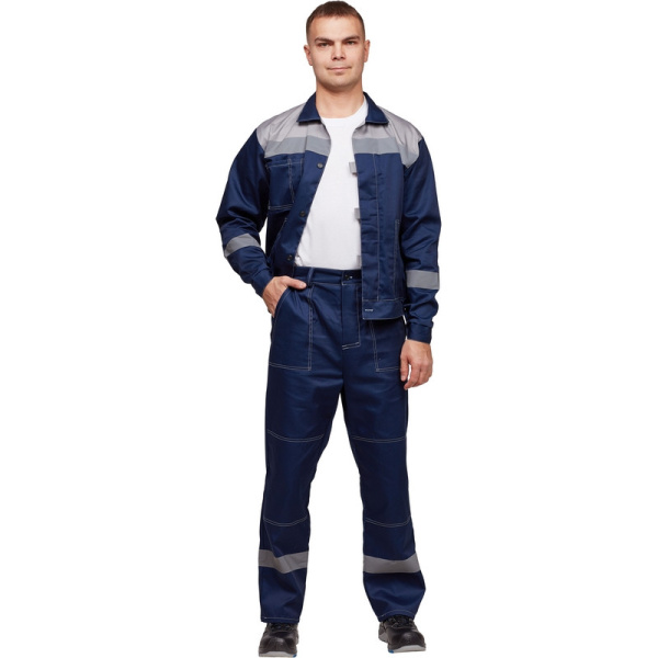 Костюм рабочий летний муж. л20-КБР синий/сер (р.48-50) 182-188 (Арсенал-СП)