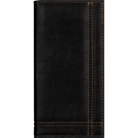 Папка адресная для счета с отстрочкой М.701 черная , кожзам