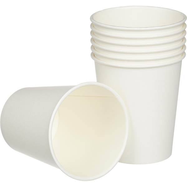 Стакан одноразовый бум 1-сл. d-80мм 250мл белый КОМУС 50шт/уп