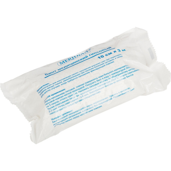 Бинт гипсовый 10смх3м Meridian