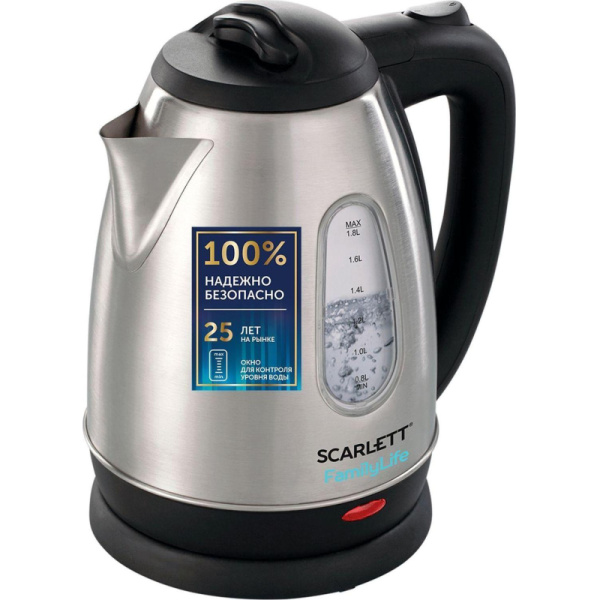 Чайник Scarlett  SC - EK21S20, 1600Вт, 1.8л