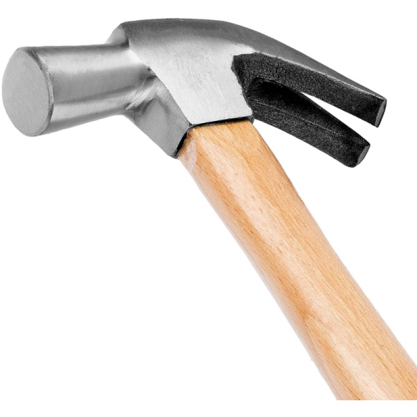 Молоток-гвоздодер 450 г 27 мм деревянная рукоятка Sparta 104205