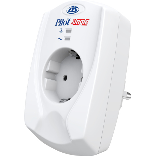 Сетевой фильтр PILOT Single, 1розетка, белый