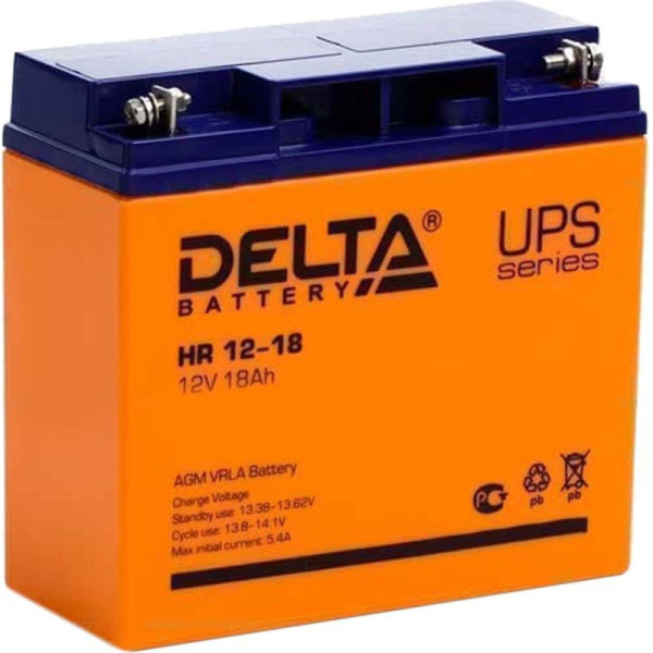 Батарея для ИБП Delta HR 12-18 (12V/18Ah)_D_K