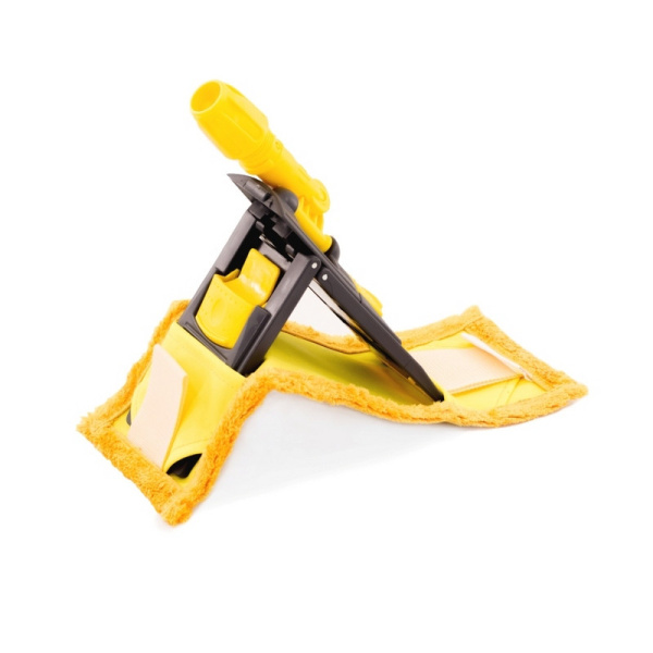 Держатель МОПа универс. пластик 40х11см т.серый/желтый NPK195