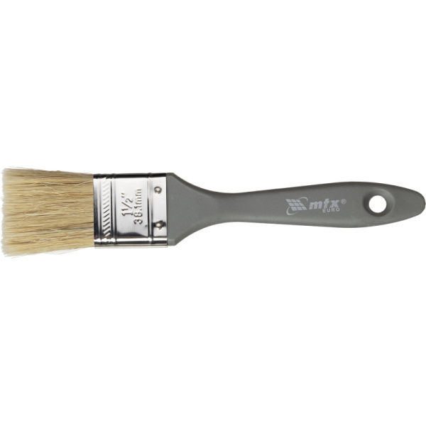 Кисть плоская Евро 1,5"/36 мм, натур. щетина, пласт.ручка MTX 83062