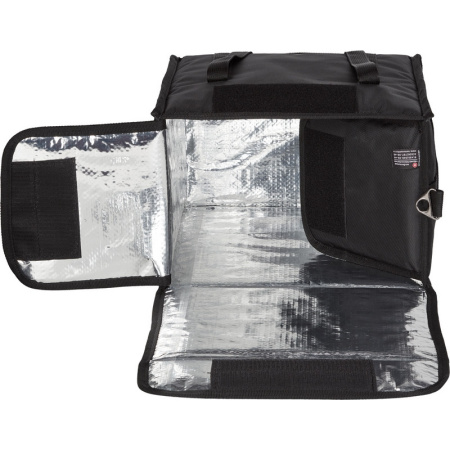 Термосумка для обедов ткань черная 35х25х35 (31л)