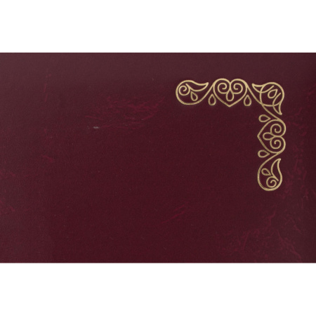 Папка адресная 50 ЛЕТ, бумвинил, бордо, А4