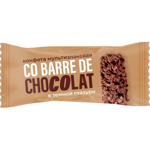 Конфеты Co barre de Chocolat шоколадные мультизлак.с тем.конд.глазурью,200г
