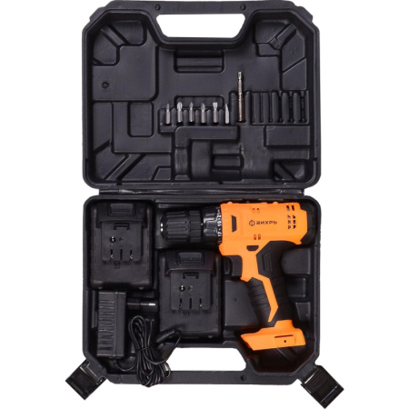 Дрель-шуруповерт аккум. Вихрь ДА-18Л-2к 18В, 1.3Ач, 28Нм (72/14/9)