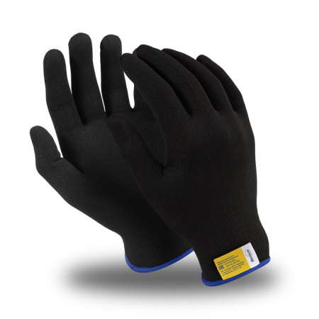 Перчатки защитные нейлон Manipula МИКРОН БЛЭК(TNY-25/MG102) 10 п/уп р8