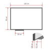 Доска магнитно-маркерная 90х120 Attache Economy лак, алюмин.рама