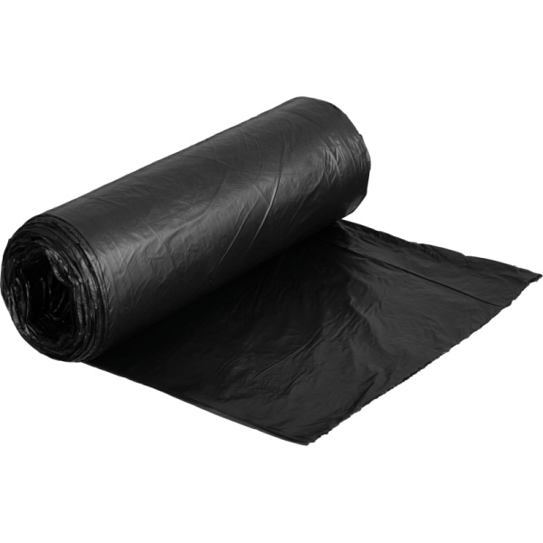 Мешки для мусора ПНД 30л 10мкм 25шт/уп черные с оттенком металлик 50х60см