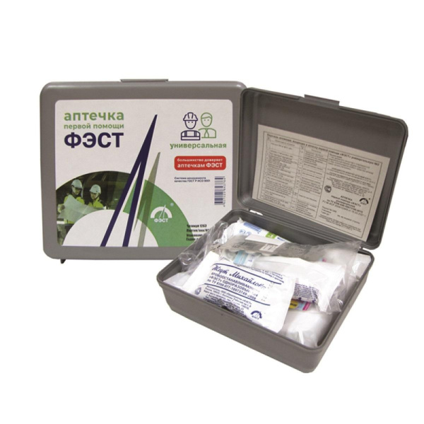 Аптечка первой помощи универсальная офисная ФЭСТ (бокс пластиковый)
