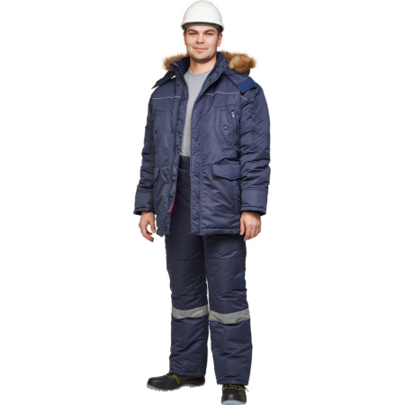 Брюки рабочие зимние муж. з28-БР син (р.44-46)170-176