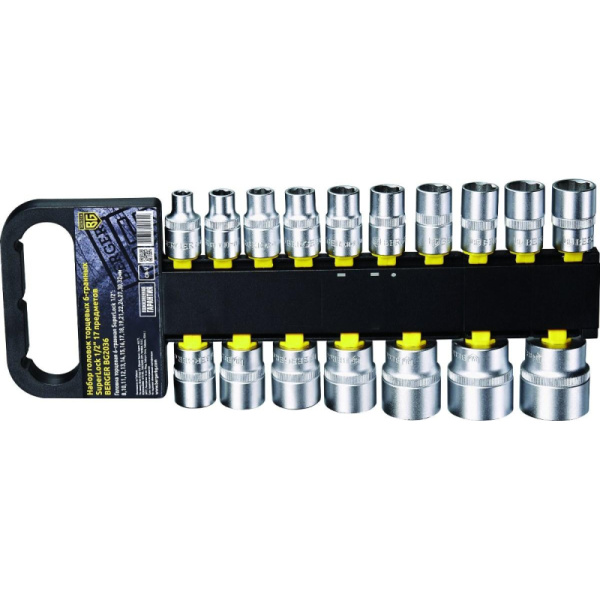 Набор головок торцевых 1/2 SuperLock 17 пр. (8-32 мм) BERGER BG2036
