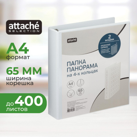 Папка Панорама на 4-х кольцах 65мм Россия