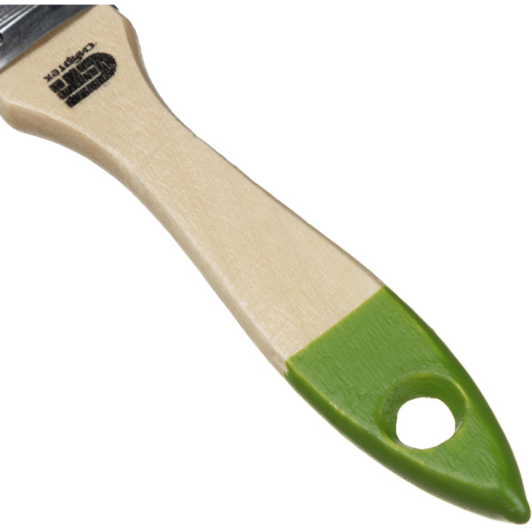 Кисть плоская Сибртех 25 мм, натуральная щетина, дерев. ручка (82261)