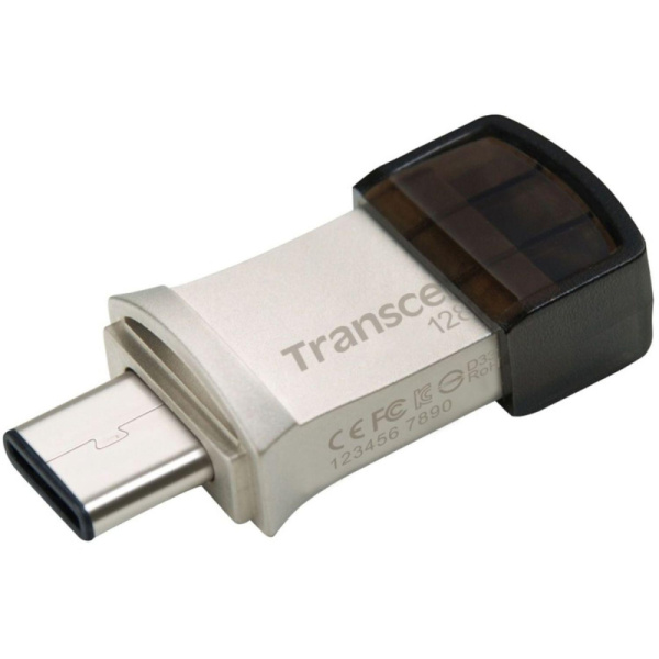 Флеш-память Transcend JetFlash 890, 128Gb, USB 3.1 G1, Type-C, TS128GJF890S