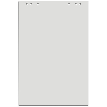 Бумага для флипчартов Attache Economy ECO 600х900 20л55-60гр.5 бл/уп