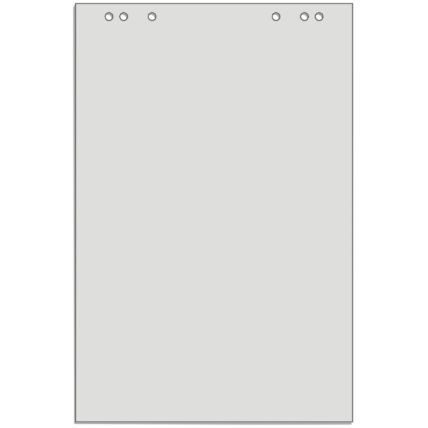 Бумага для флипчартов Attache Economy ECO 600х900 20л55-60гр.5 бл/уп