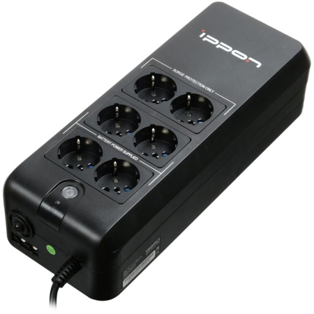 ИБП Ippon Back Verso 800 800ВА 420Вт EURO(4+2) черный