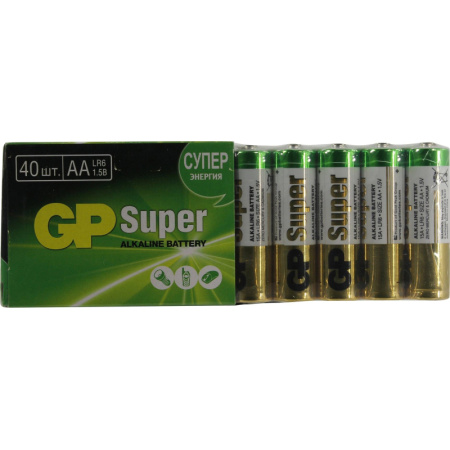 Батарейка GP15A-GP15AA21-2CRSWC40, 40шт/уп
