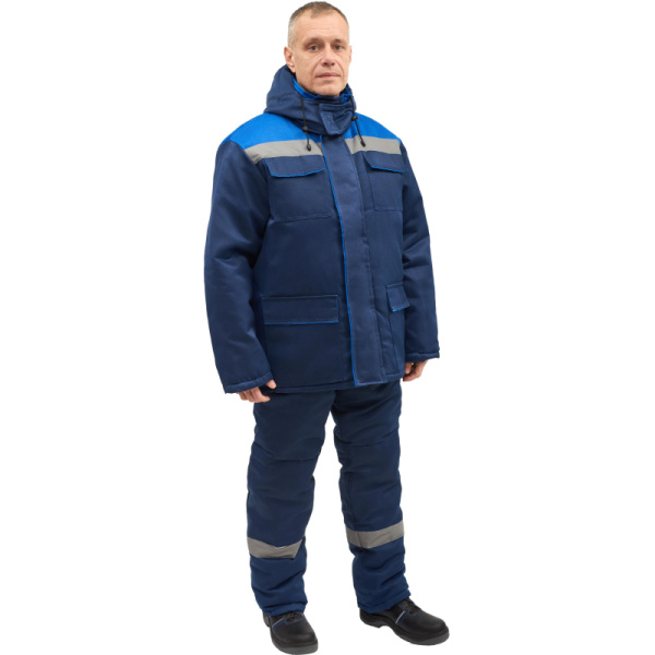 Костюм рабочий зимний муж з12-КПК с СОП син/вас 48-50/170-176