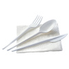 Комплект одноразовой посуды, №4 (вилка, ложка ст., нож, салфетка) 200шт/уп