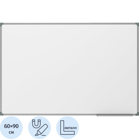 Доска магнитно-маркерная 1-элементная 60х90 (Мет.Проф., Стапь) Ф-60