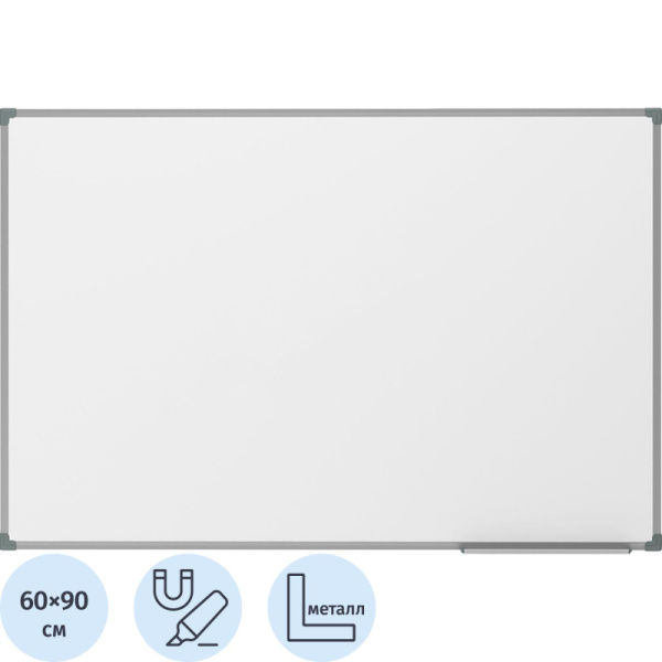 Доска магнитно-маркерная 1-элементная 60х90 (Мет.Проф., Стапь) Ф-60