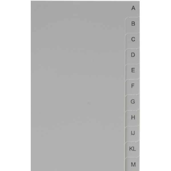 Разделитель листов из сер.пласт. алфавит А-Z ,Attache, А4, 20 разделов