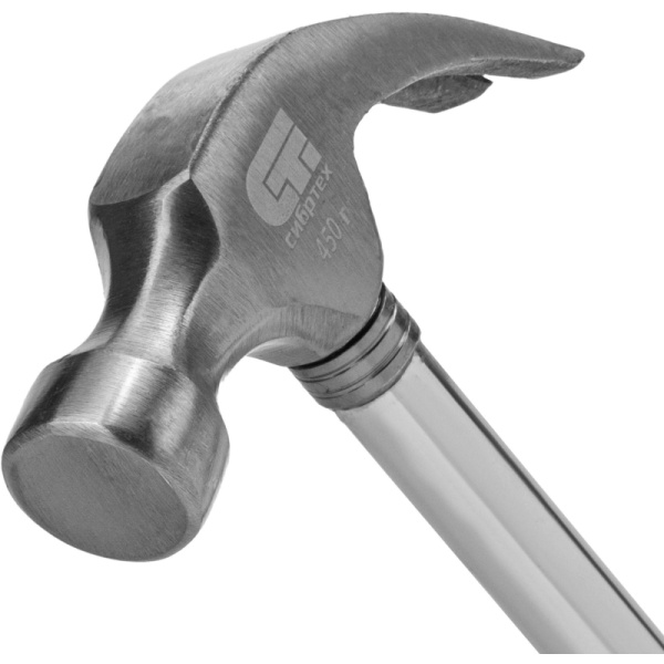 Молоток-гвоздодер  Сибртех, обрезиненная рукоятка, 450гр. (10436)