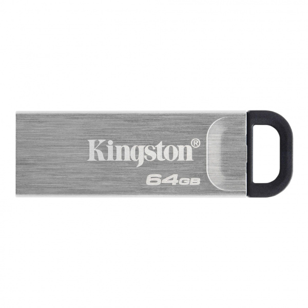 Флеш-память Kingston DataTraveler Kyson, USB 3.2 G1, сереб, DTKN/64GB