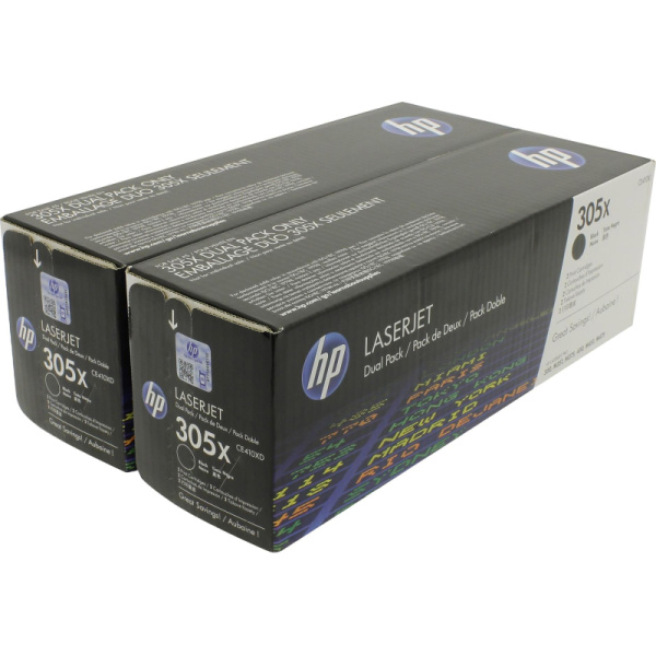 Картридж лазерный HP 305X CE410XD чер. для CLJ Pro 300 Color M351(2шт/уп)