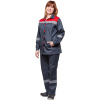 Костюм рабочий летний жен. л20-КБР сер/красн (р.56-58) 170-176 (Арсенал-СП)