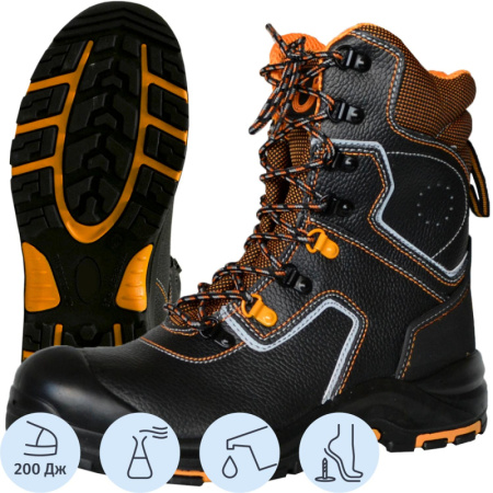 Ботинки с высокими берцами PERFECT PROTECTION ПУ/НР с ПП и АС р.37 (111737)