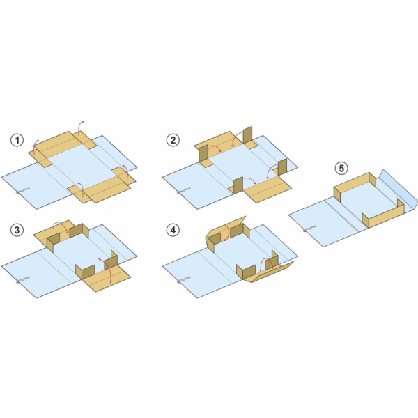 Папка архивная складная ATTACHE,150 мм,красн