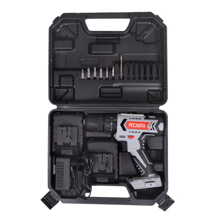 Дрель-шуруповерт аккумуляторная РЕСАНТА 18В, ДА-18-2ЛК-У (75/14/6)