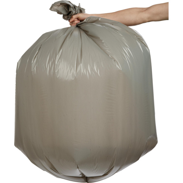 Мешки для мусора ПВД+добавка 240л 55мкм 10шт/рул серые 110х150см